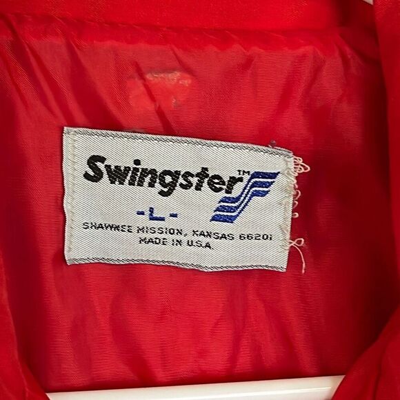 Vintage Jacques Seed Company Red Full Zip Jacket Large - Picture 4 of 4